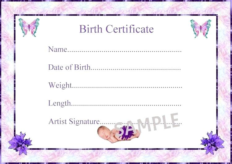 Free Printable Doll Birth Certificate Dev onallcylinders