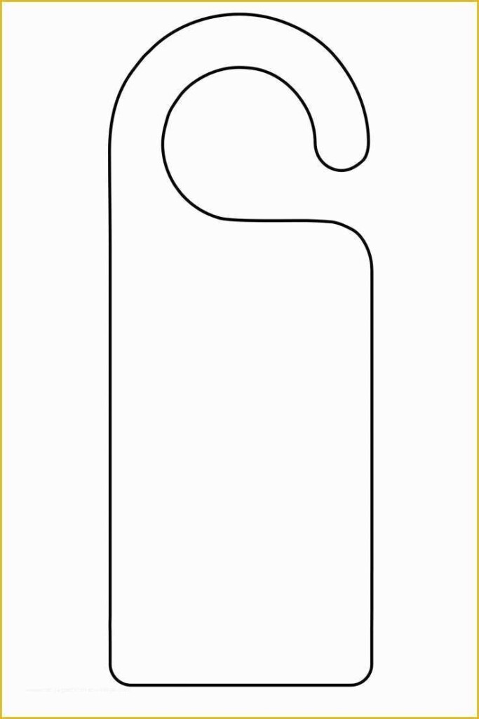 Free Printable Door Hanger Template Of Blank Door Hanger Template For 