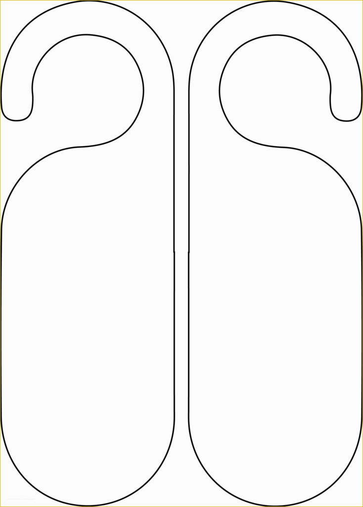 Free Printable Door Hanger Template Of Door Tag Template Avery Door 
