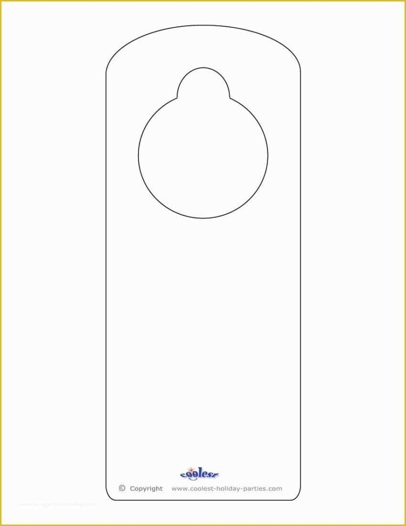 Free Printable Door Hanger Template Of Door Tag Template Avery Door 