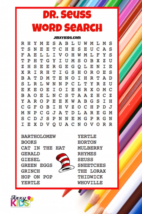 FREE Printable Dr Seuss Word Search Jinxy Kids
