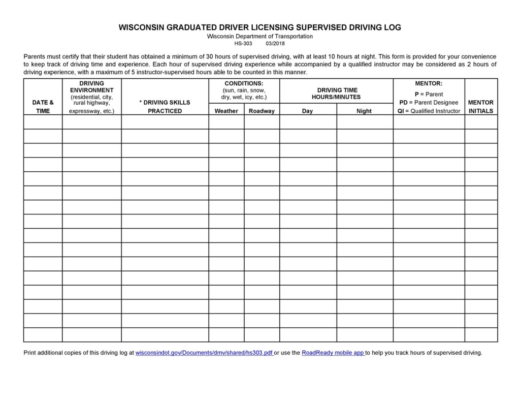 Free Printable Drivers Daily Log Sheet TUTORE ORG Master Of Documents