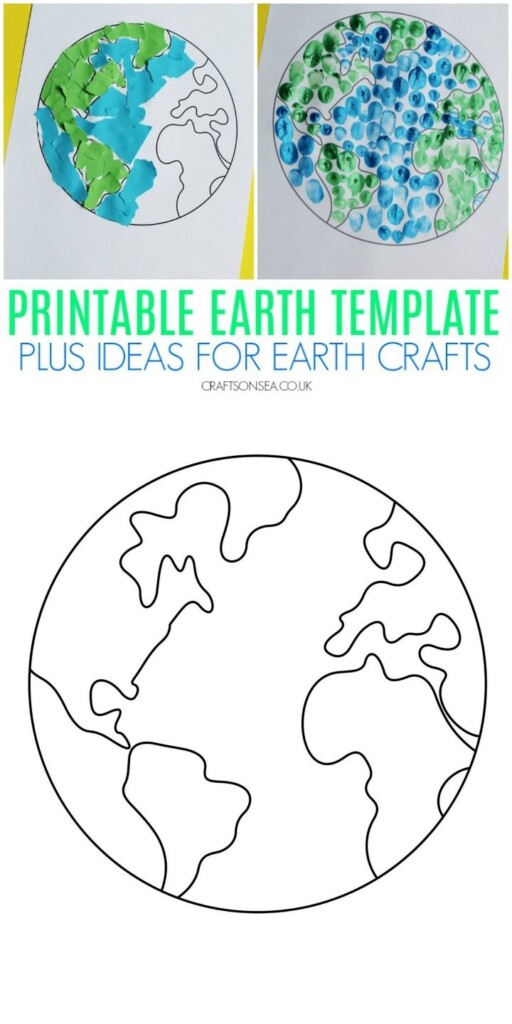 Free Printable Earth Template Printable Sight Words List