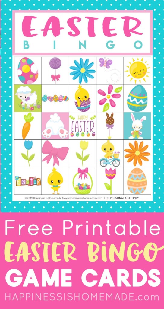 Free Printable Easter Bingo Cards For One Sweet Easter Printable 