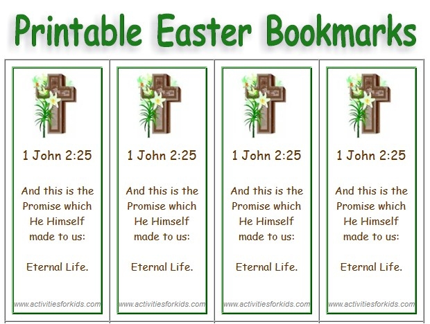 FREE Printable Easter Bookmarks Printable Bookmarks