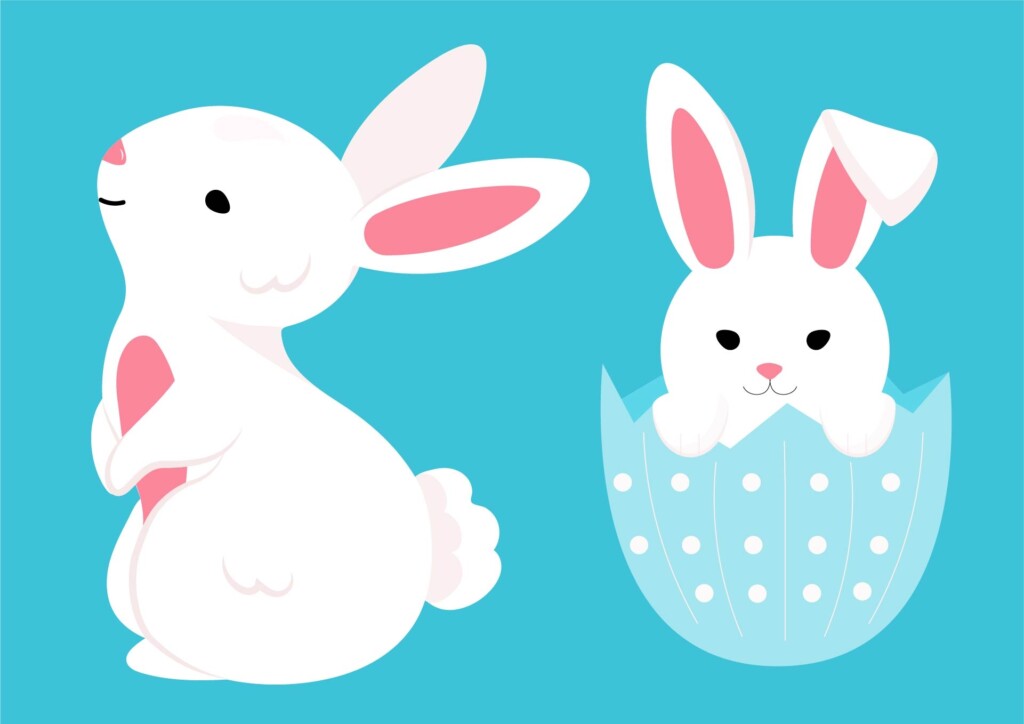 Free Printable Easter Bunny Template Printable Calendars AT A GLANCE