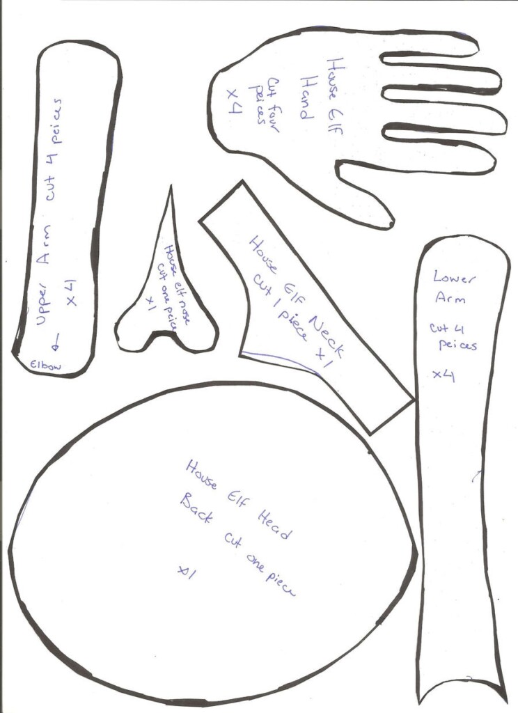 Free Printable Elf Sewing Pattern