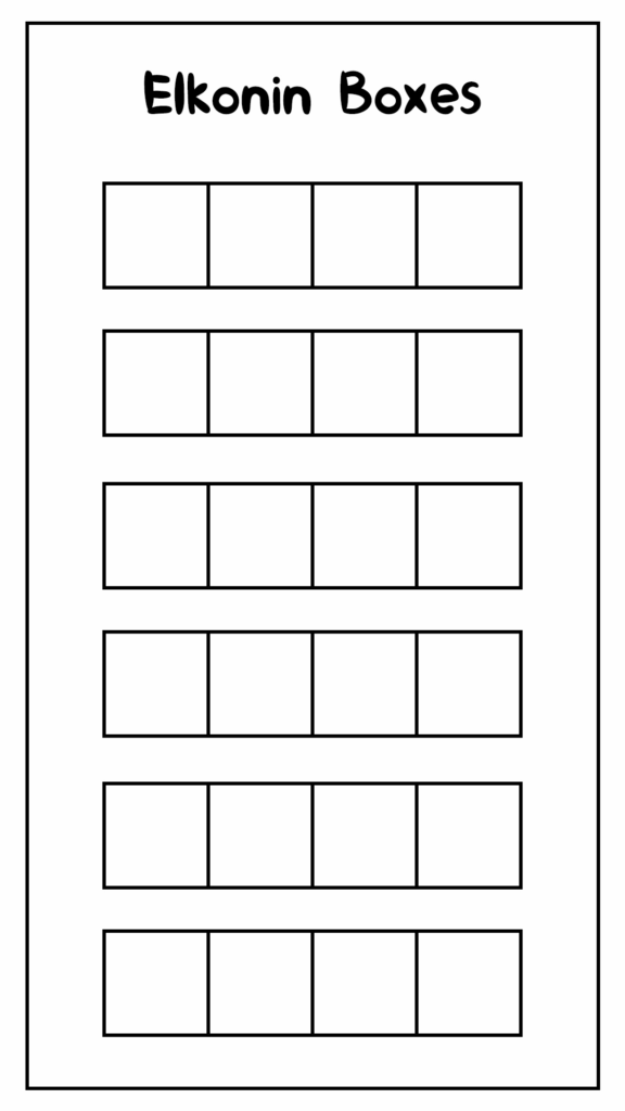 Free Printable Elkonin Boxes Template Printable Templates