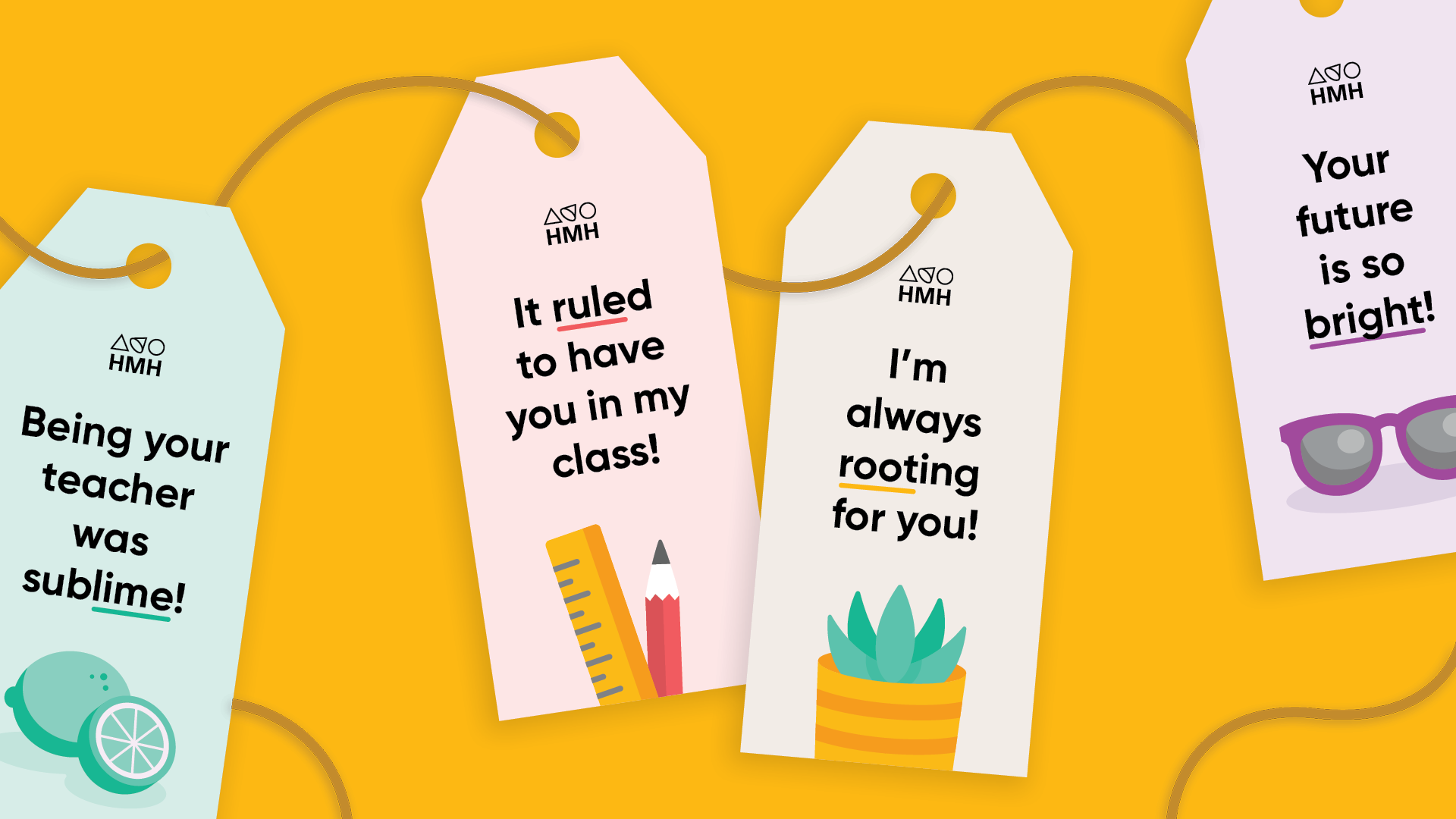 Free Printable End of Year Gift Tags For Students Houghton Mifflin