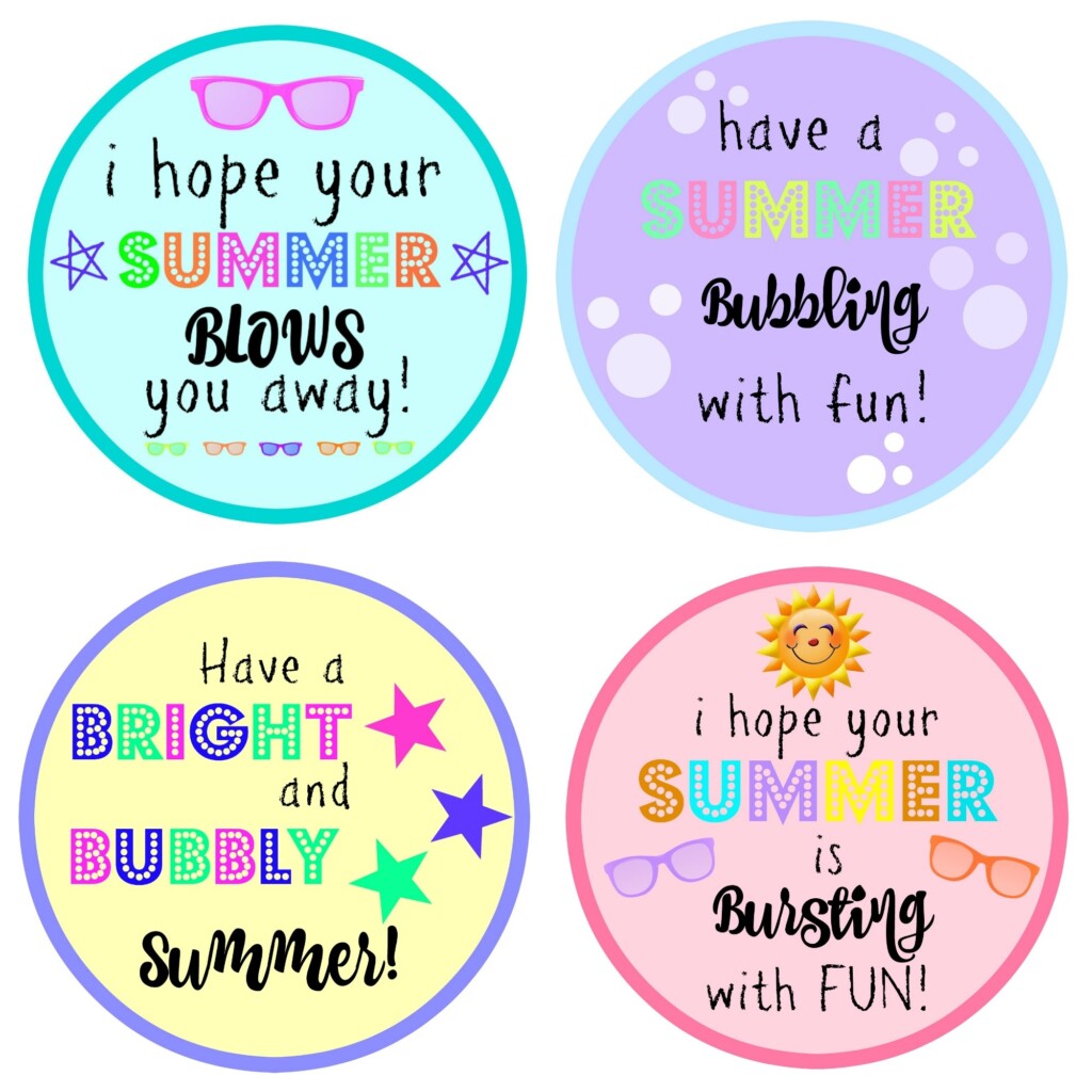 Free Printable End Of Year Gift Tags For Students Printable Word Searches