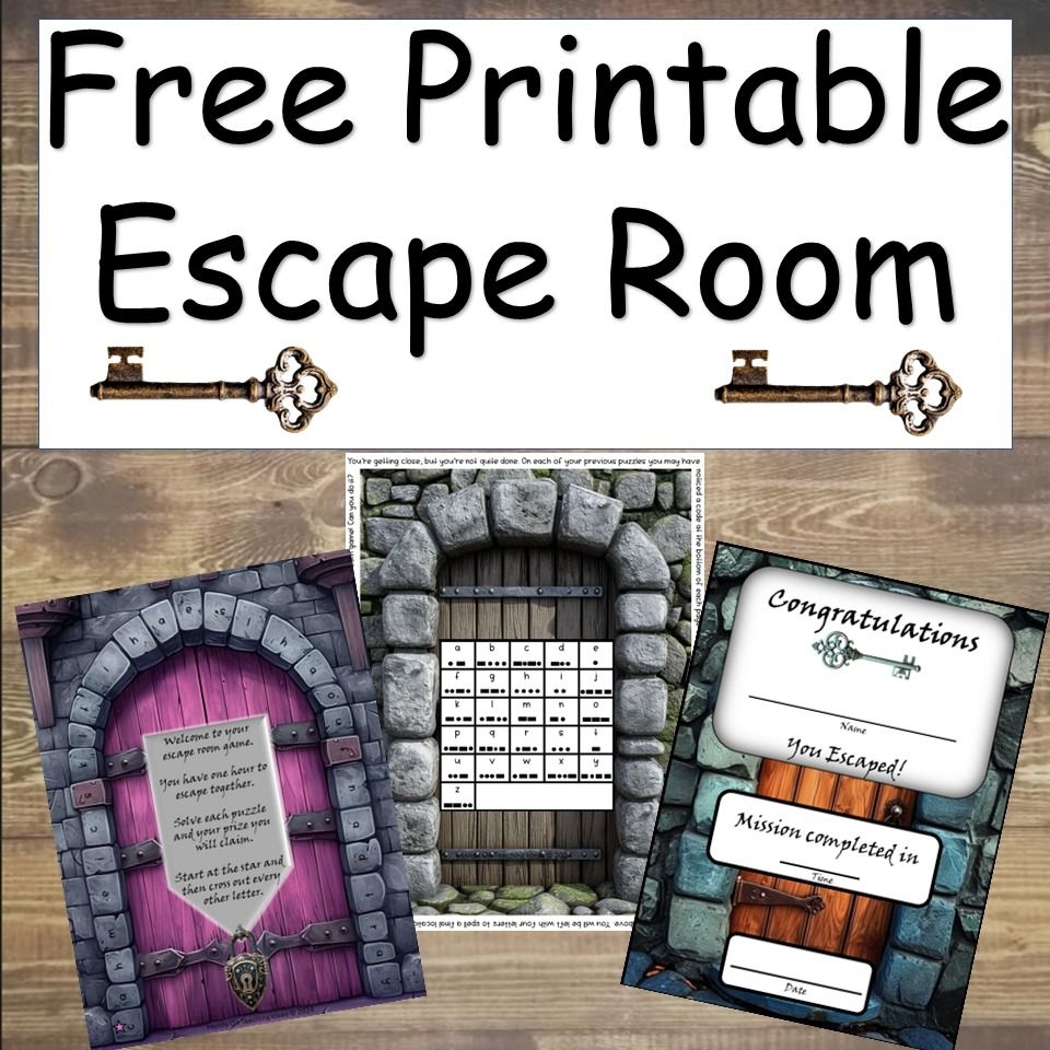 Free Printable Escape Room For Kids Hands On Teaching Ideas Escape