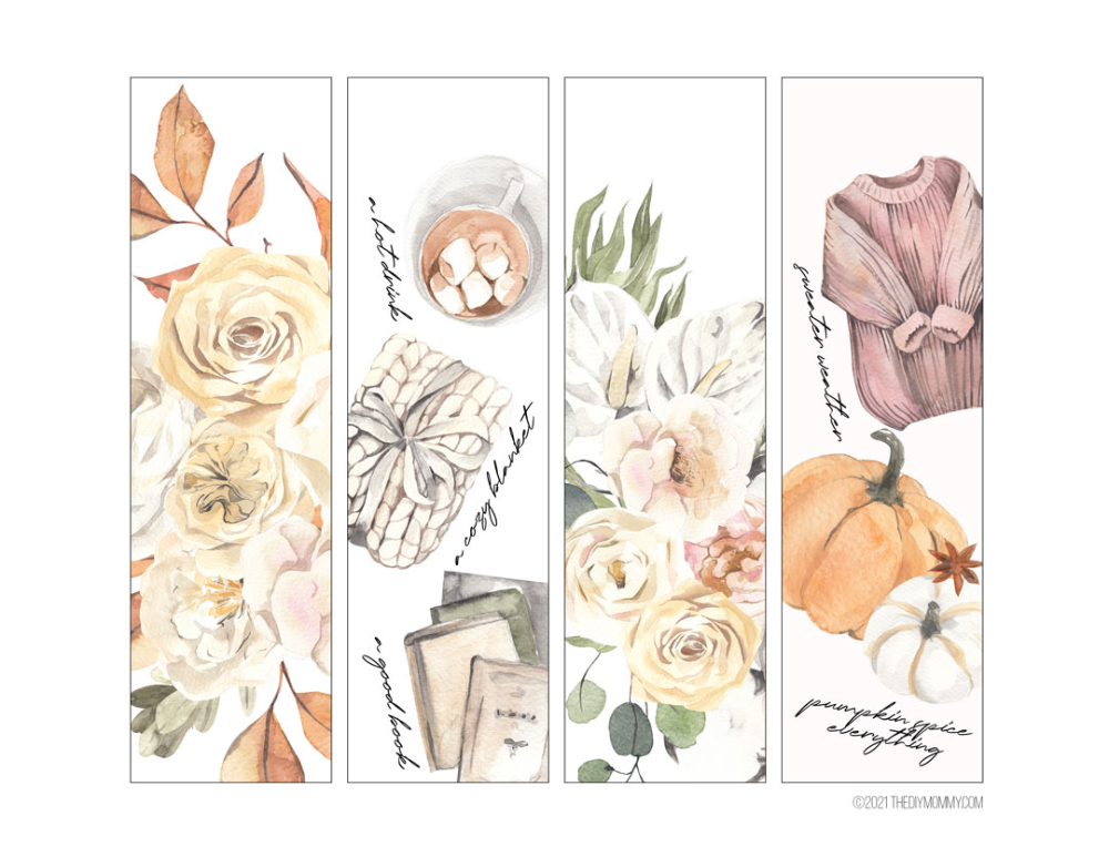Free Printable Fall Bookmarks Free Printable Bookmarks Vintage 