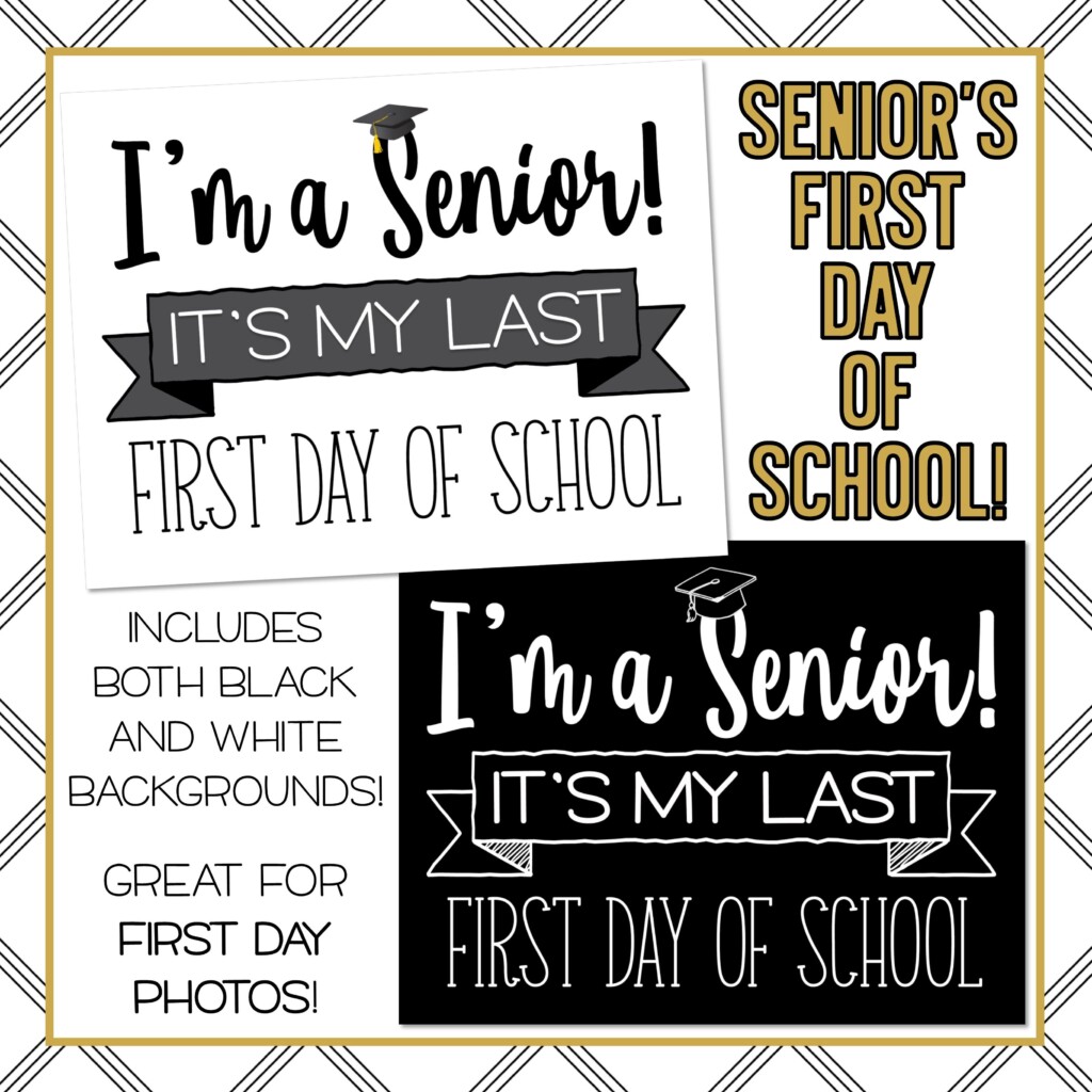Free Printable First Day Of Senior Year Printable Word Searches