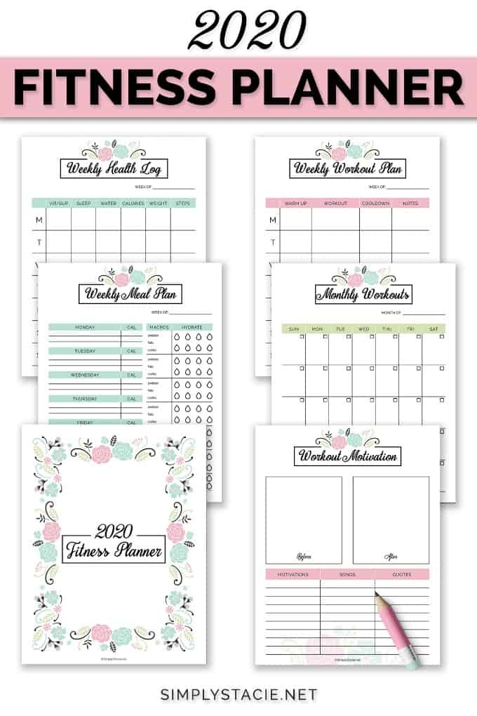 Free Printable Fitness Happy Planner EOUA Blog