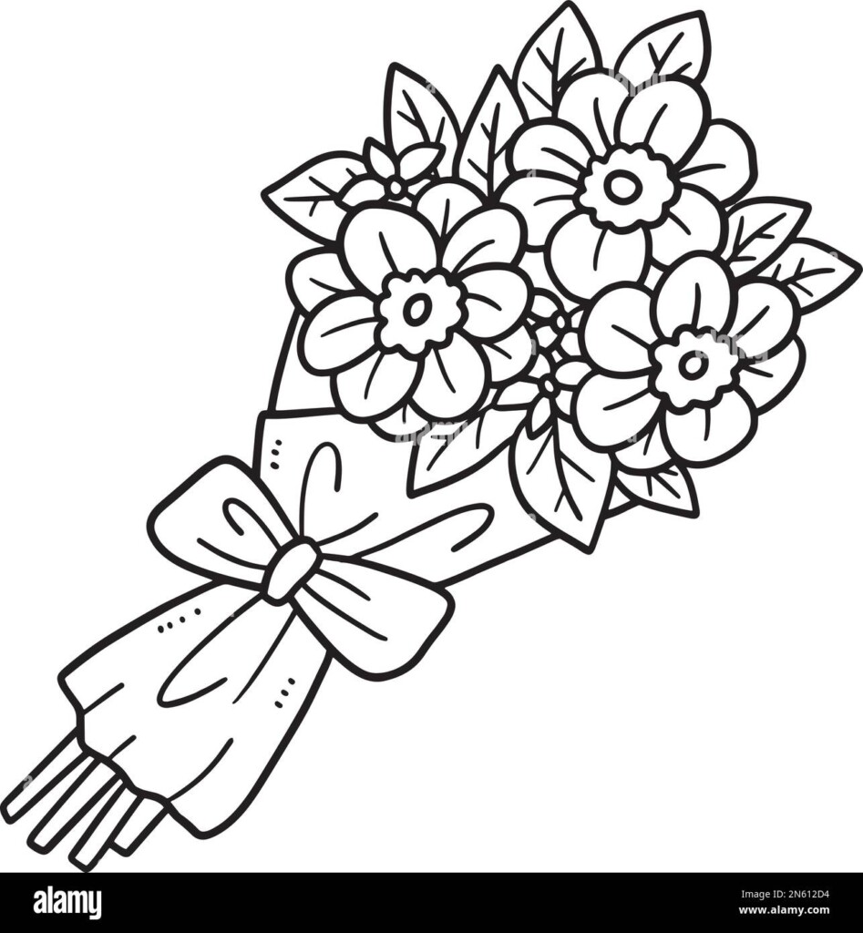 Free Printable Flower Bouquet Coloring Pages Download Free Printable 