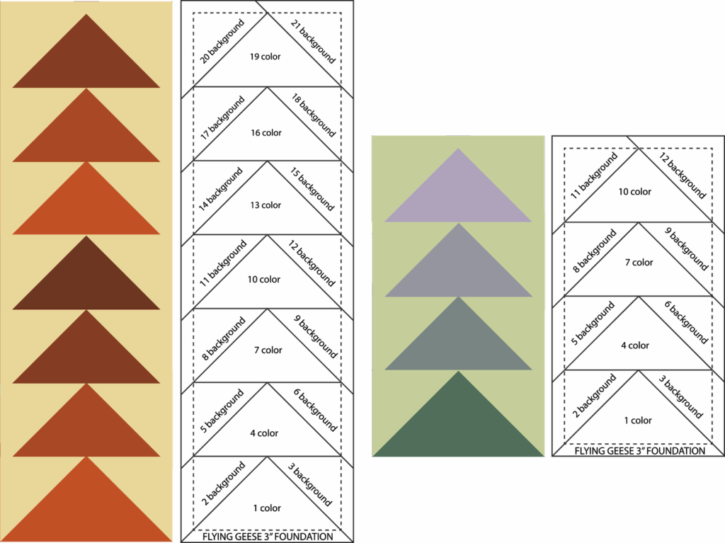 Free Printable Flying Geese Templates