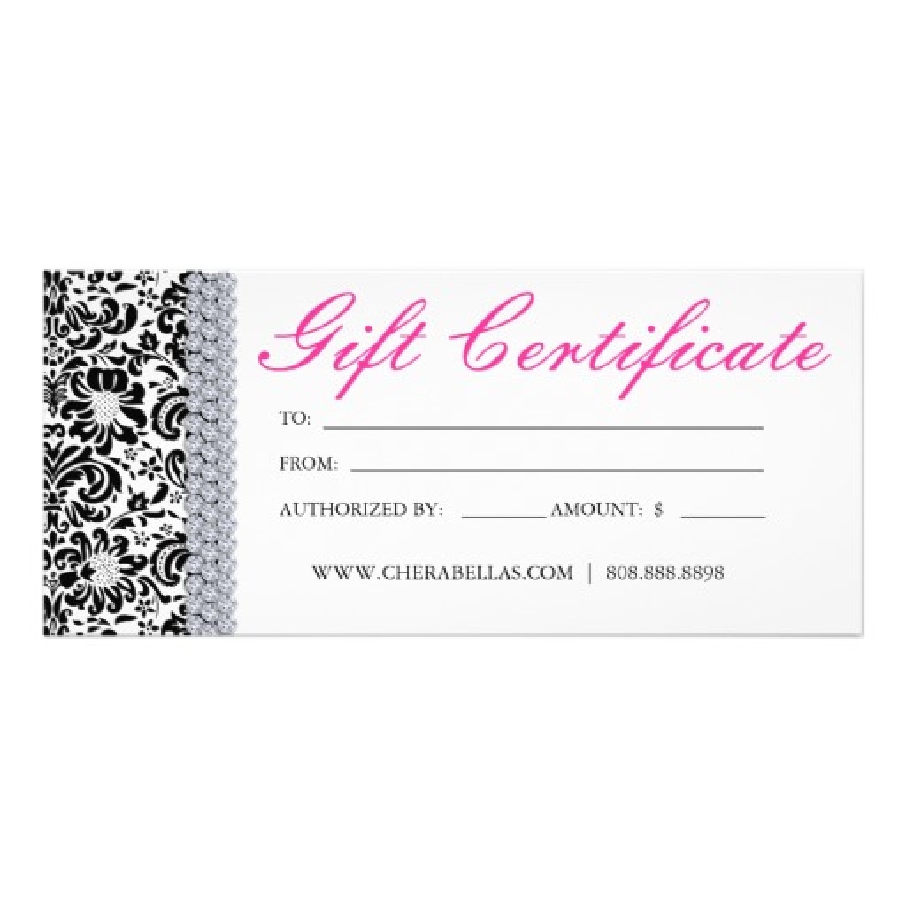 Free Printable Hair Salon Gift Certificate Template New Printable