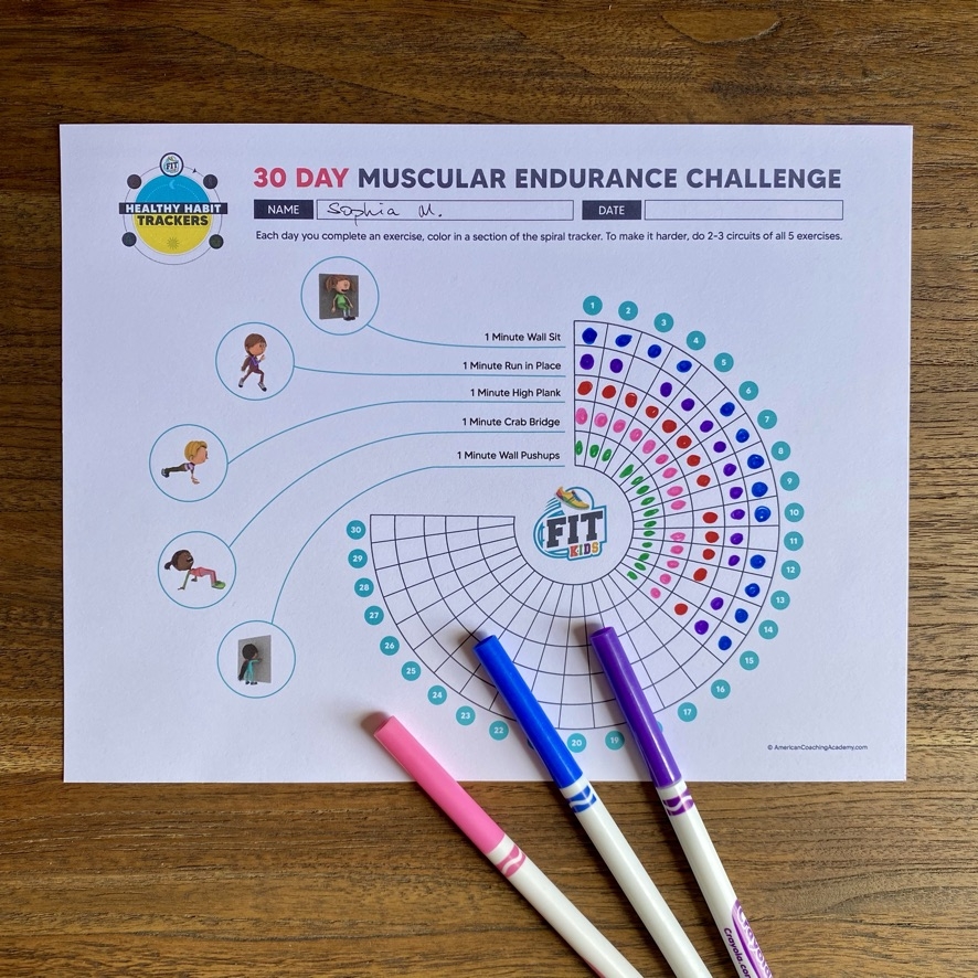 Free Printable Healthy Habit Tracker For Kids American Coaching Academy