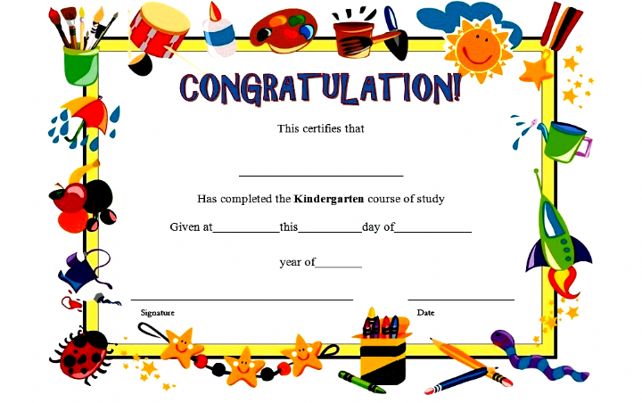 Free Printable Kindergarten Diploma Printable Word Searches