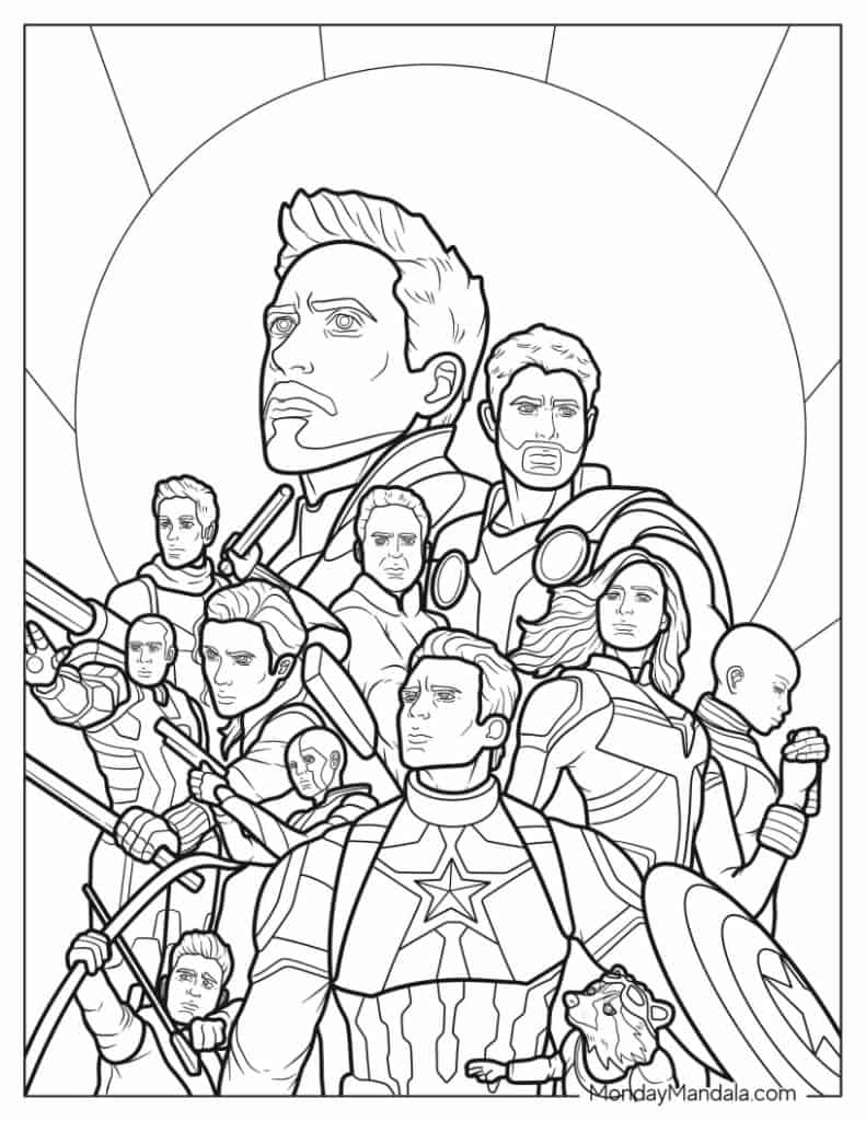 Free Printable Marvel Coloring Pages