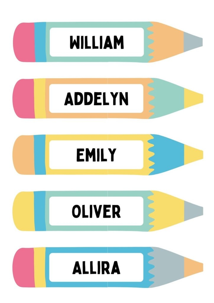 Free Printable Printable Name Tags For Desks Printable Templates 