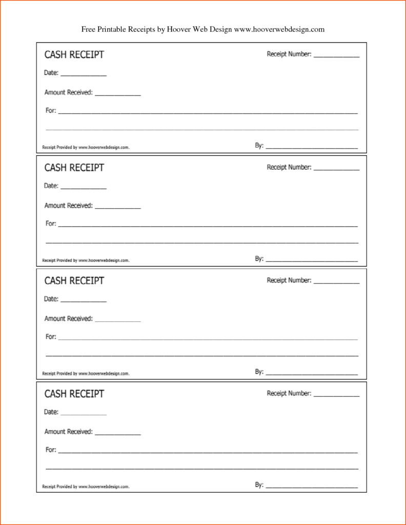 Free Printable Receipts For Services Feedback Templates Personal Free 