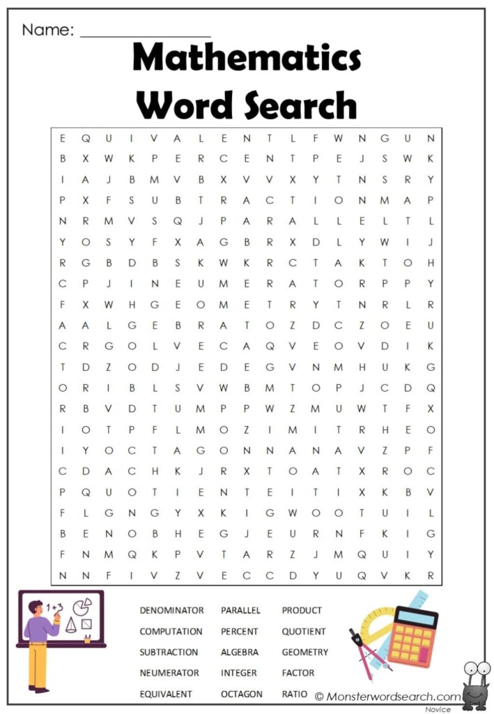 Free Printable Staar Math Word Search Word Search Maker