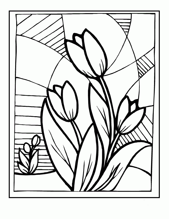 Free Printable Stained Glass Coloring Pages For Adults Coloring Pages 