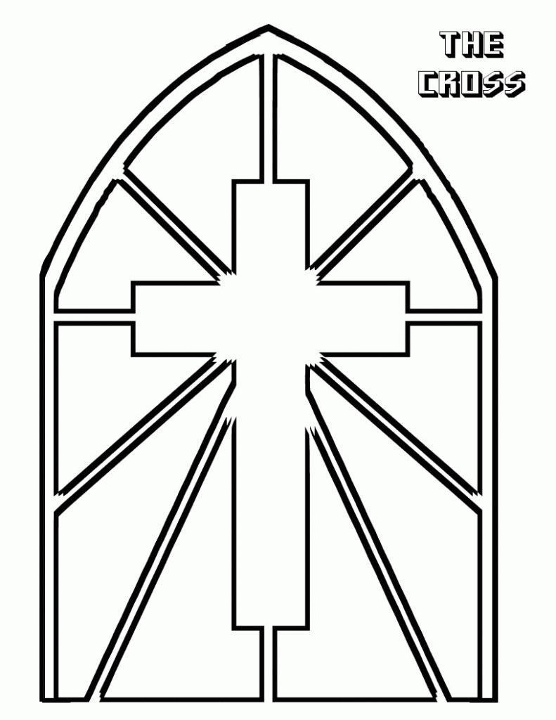 Free Printable Stained Glass Window Coloring Pages Coloring Home