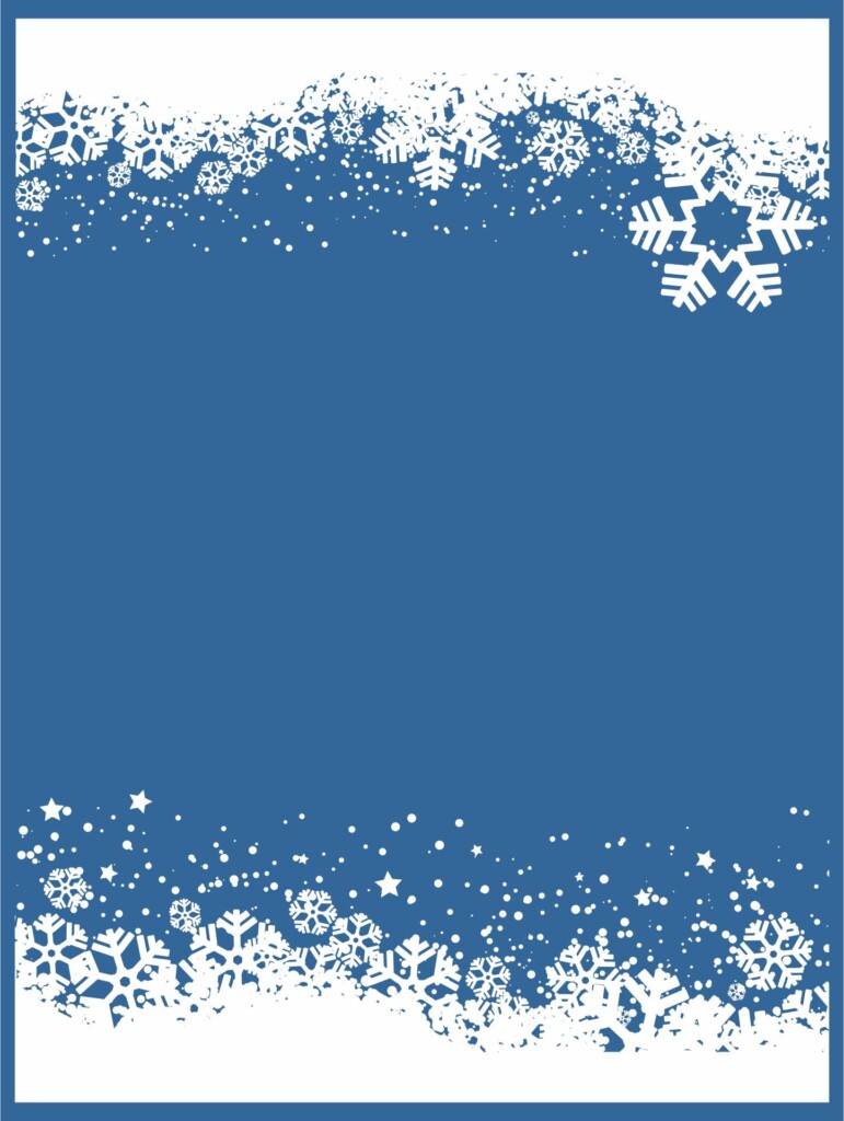 Free Printable Winter Border Paper Get What You Need For Free