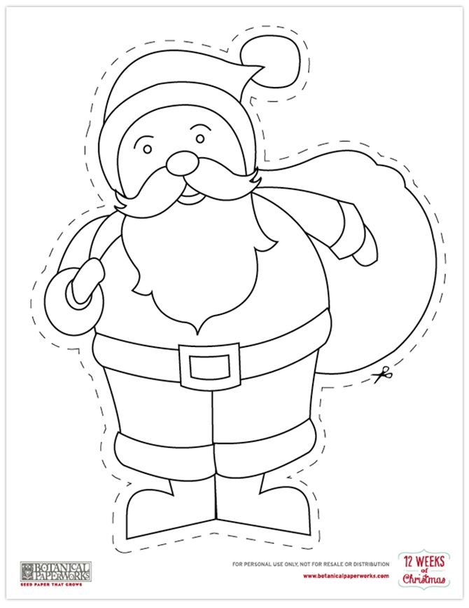 free Printables Christmas Coloring Cutouts Free Christmas Coloring
