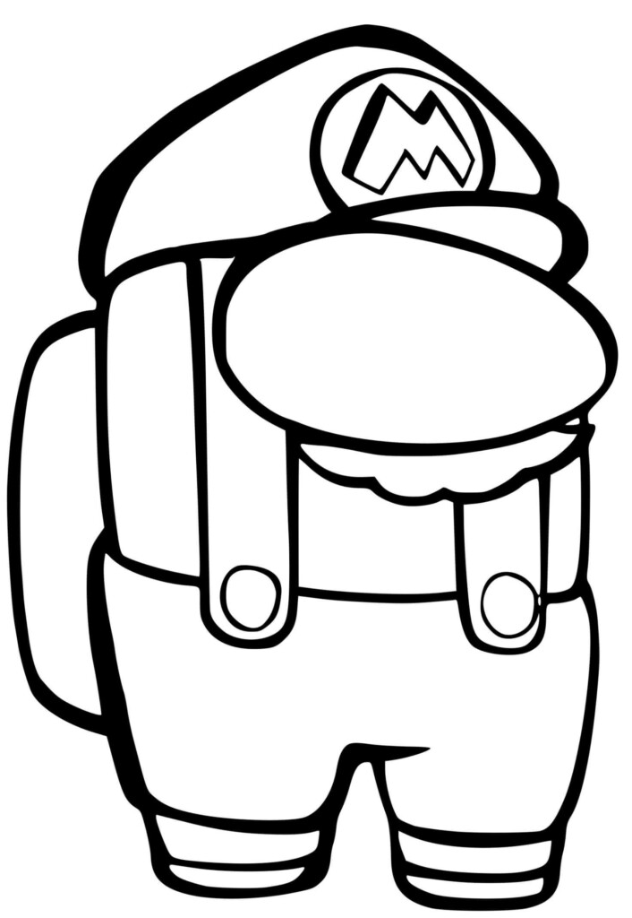 Funny Among Us Coloring Pages Pdf Coloringfolder