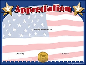 Funny Award Ideas Veterans Day Appreciation Certificates