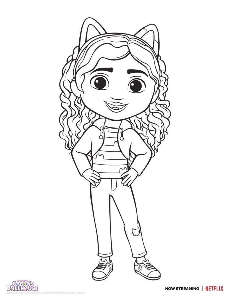 Gabby 39 s Dollhouse Printable Coloring Pages Printable Word Searches