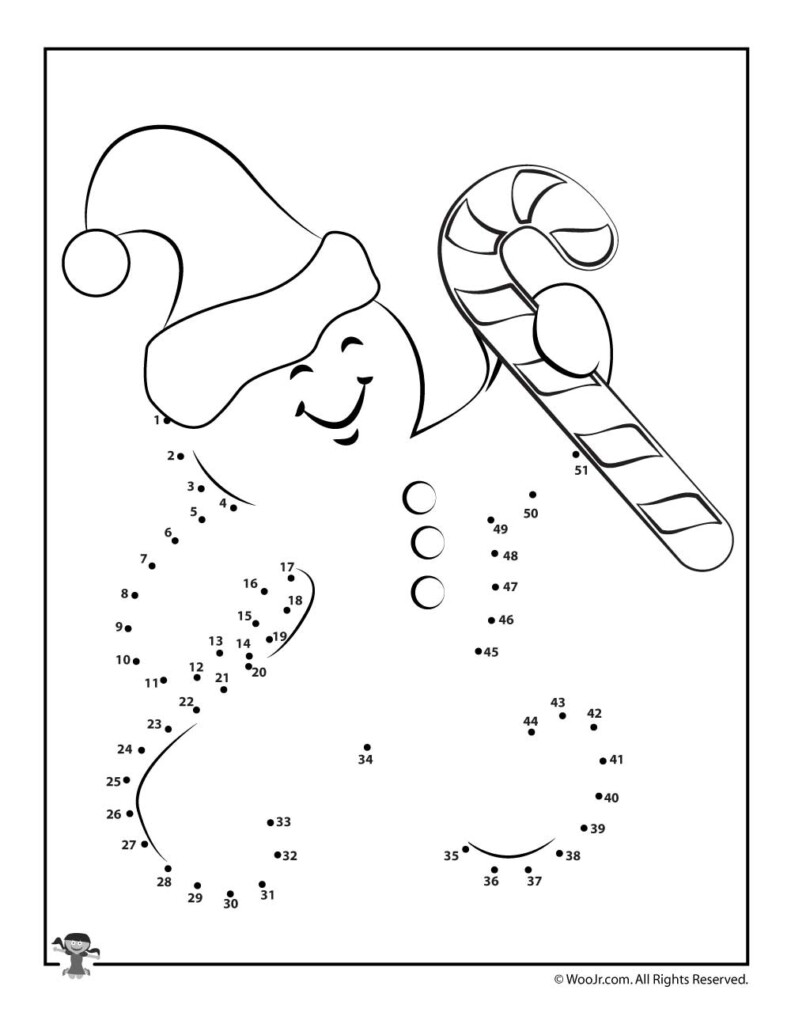 Gingerbread Man Connect The Dots Printable Worksheet Woo Jr Kids 