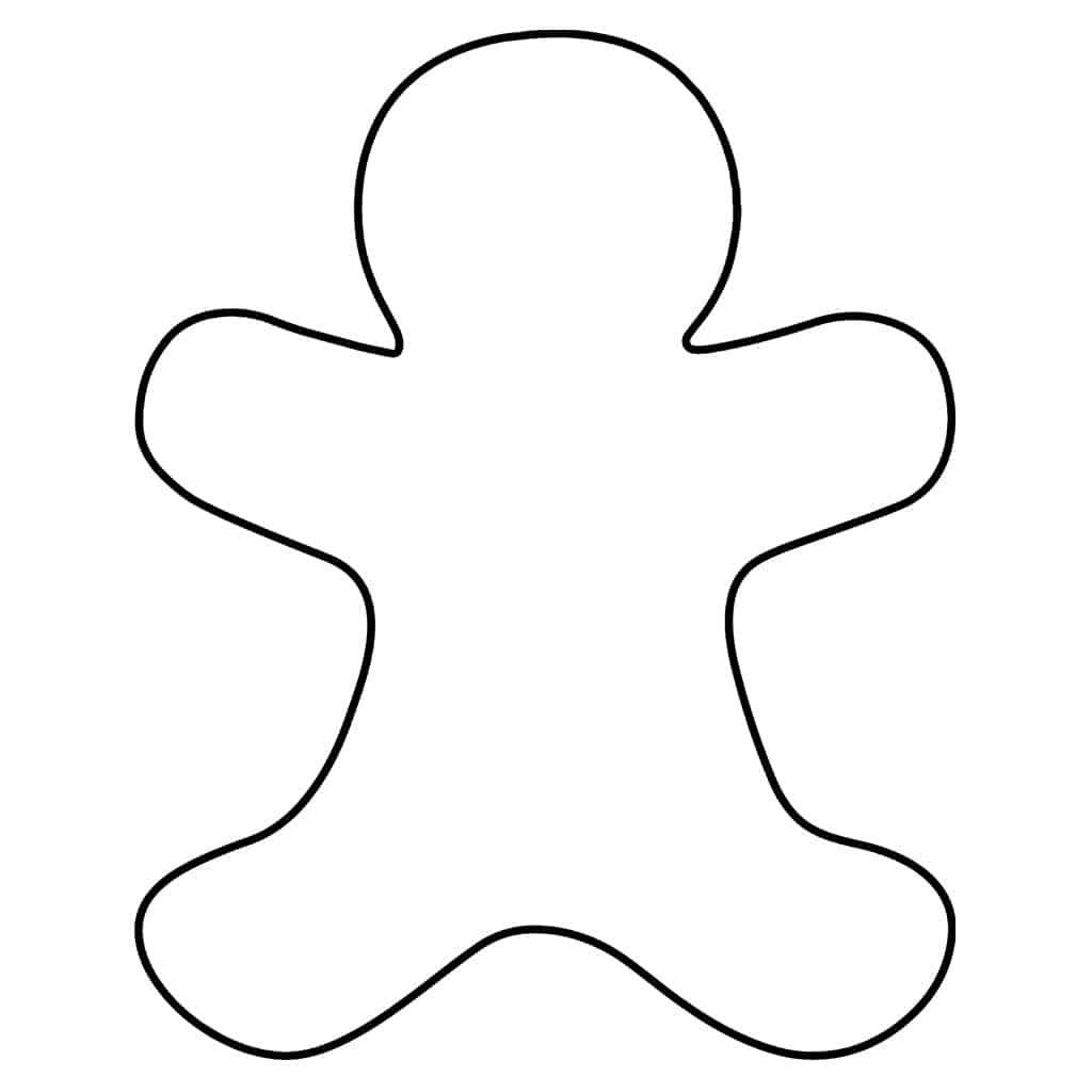 Gingerbread Man Template Printable Free Fillable Form 2025