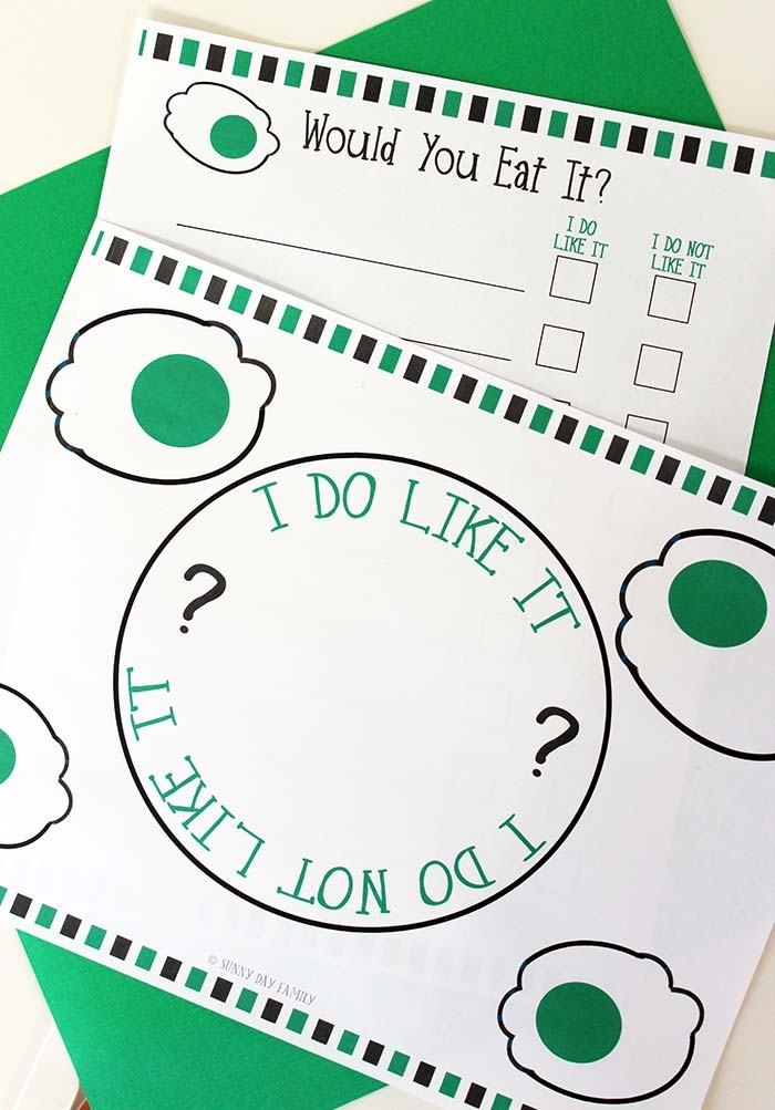 Green Eggs And Ham Free Printable Worksheets