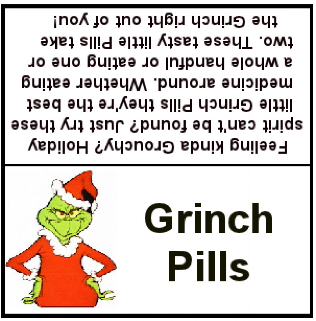 Grinch Pills Printable 83 Images In Collection Page 1 Grinch Pills 