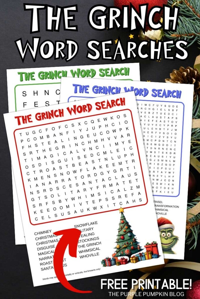 Grinch Word Search Free Printable Word Search Maker