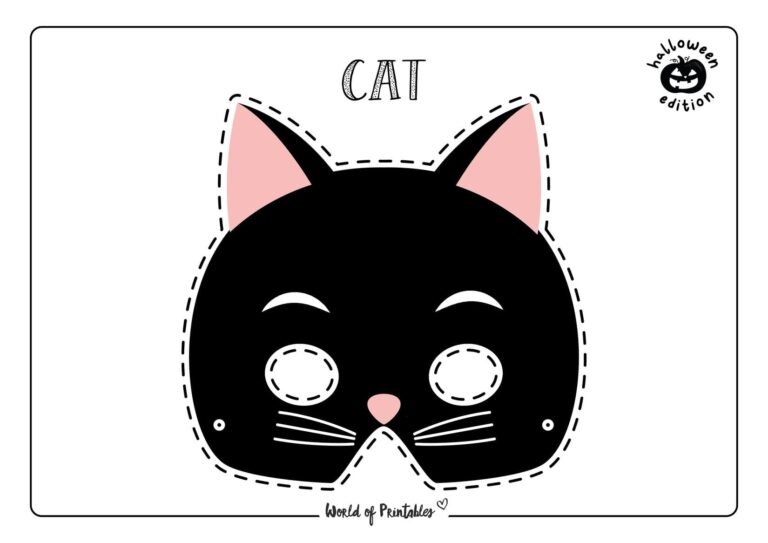Halloween Mask Printables World Of Printables