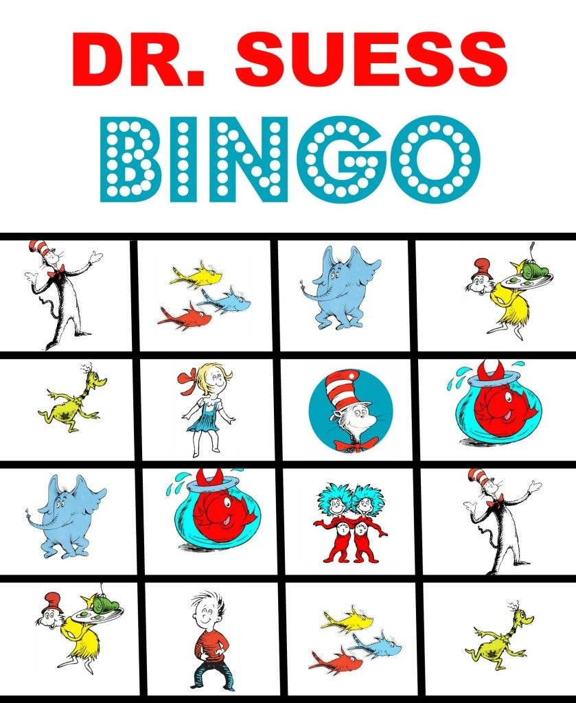 Happy Birthday Dr Suess And Free Printable Bingo Game 140 Dr Seuss