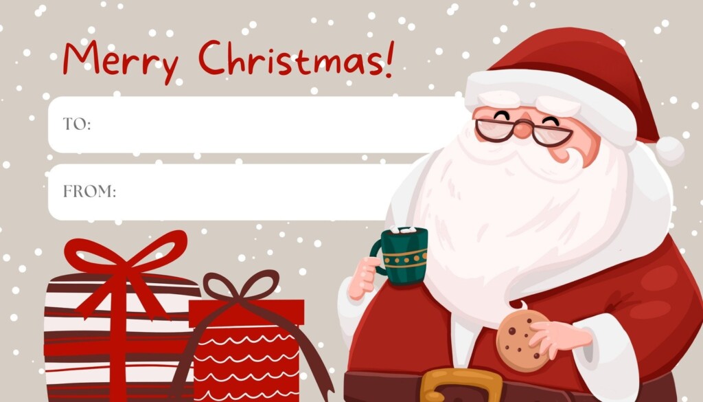 Hilarious Free Printable Editable Christmas Gift Tags From Santa My 