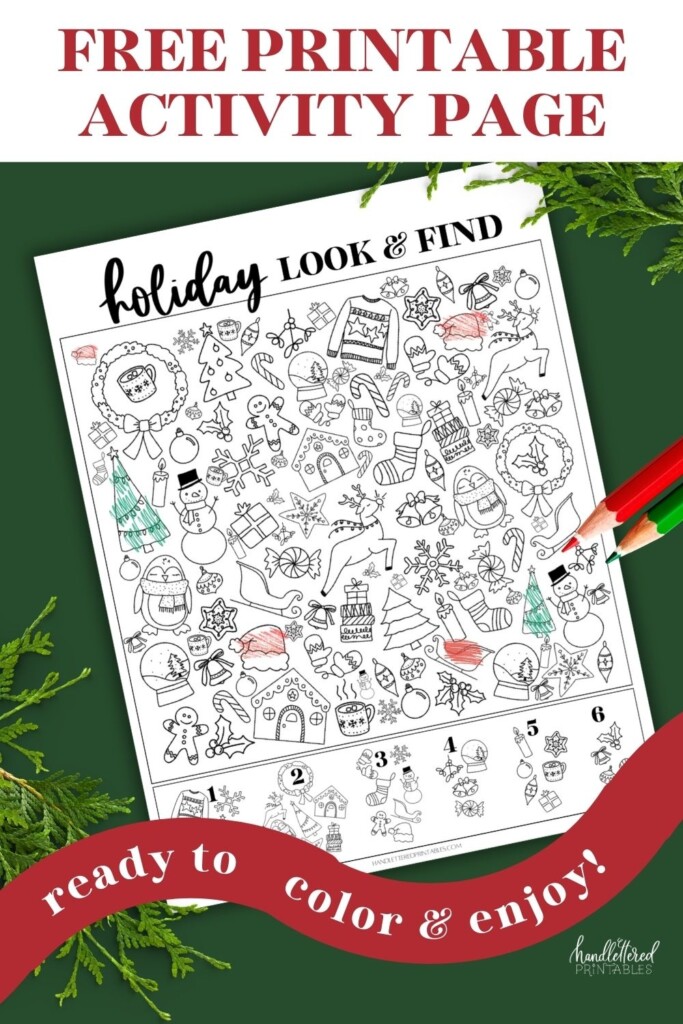 Holiday Look Find Find The Hidden Christmas Objects Printable 