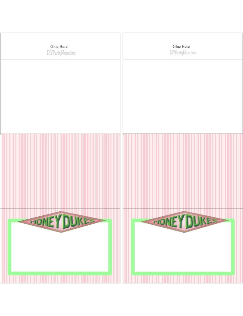 Honeydukes Candy Labels Free Printable Printable Form Templates And 
