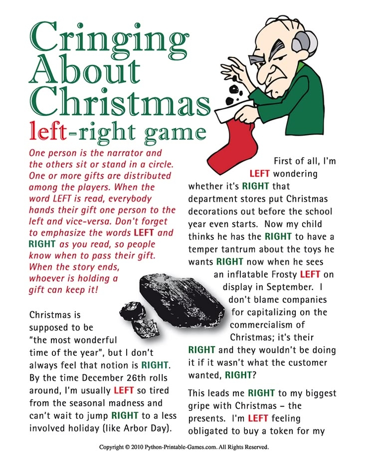 Left Right Game Free Printable Printable Sight Words List