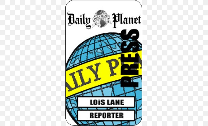 Lois Lane Clark Kent Daily Planet Press Pass Template PNG 500x500px 