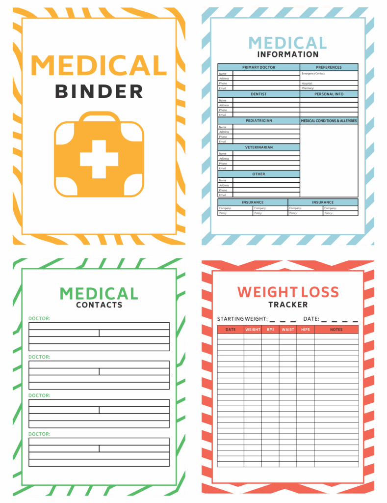 Medical Organizer Free Printable Medical Binder Forms Printable Forms 