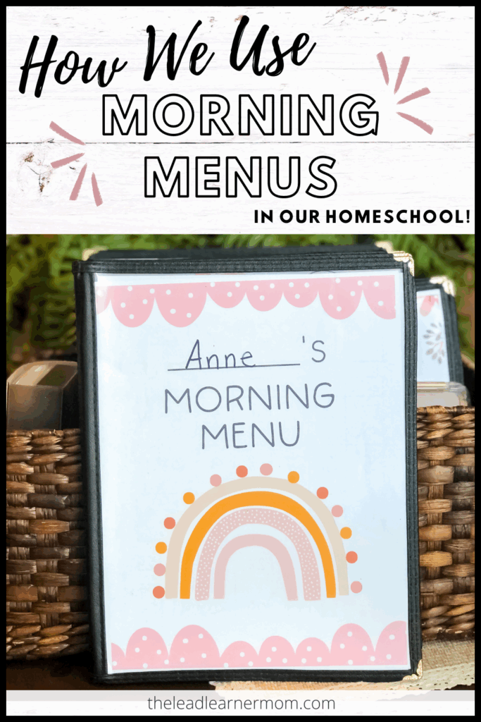 Morning Menu Free Printables