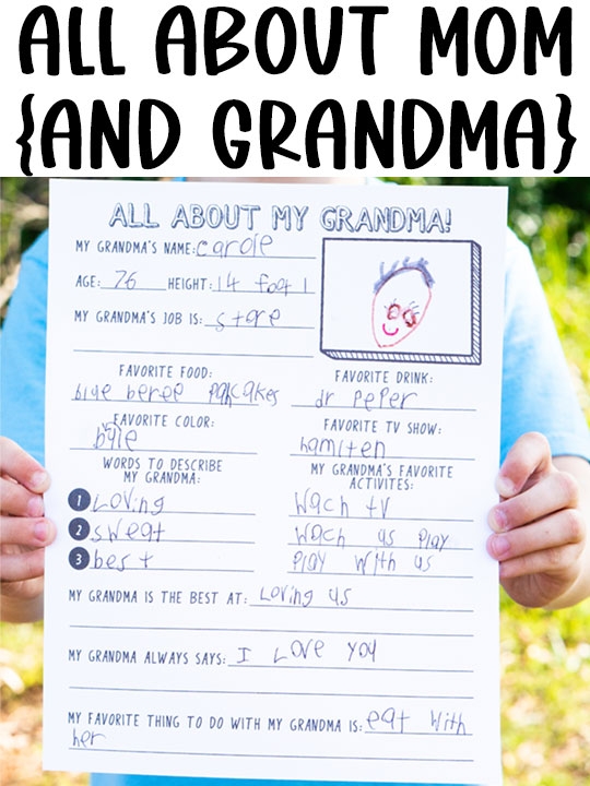 Mothers day all about my mom printable 1 5 Mom Envy