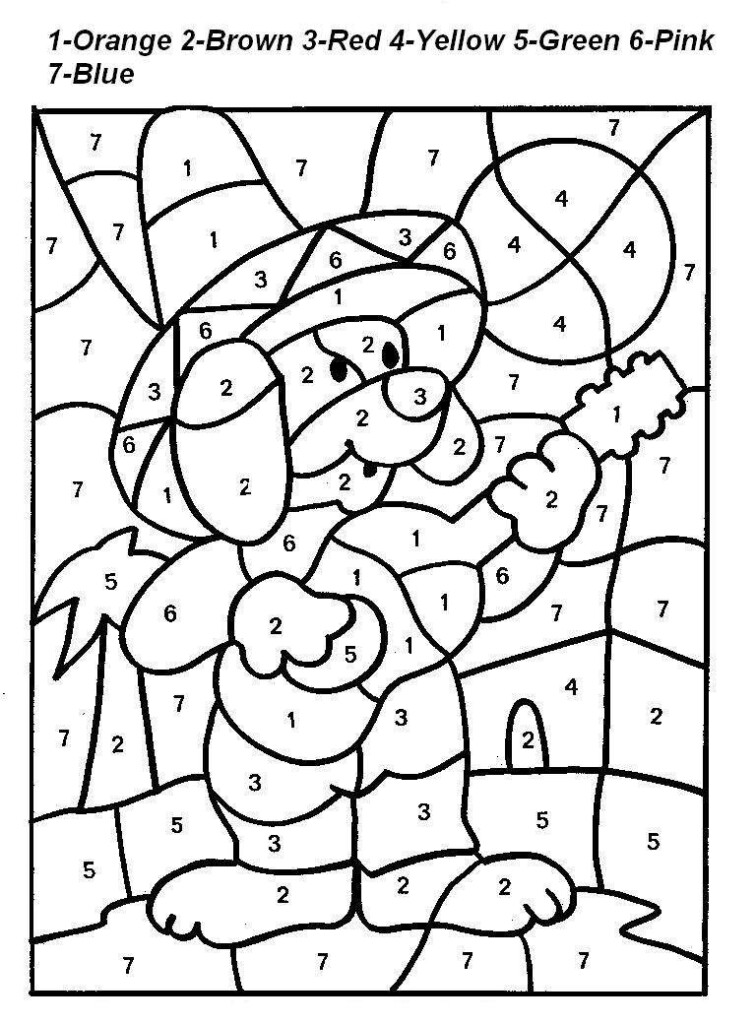 Paint By Number Coloring Pages At GetDrawings Free Download